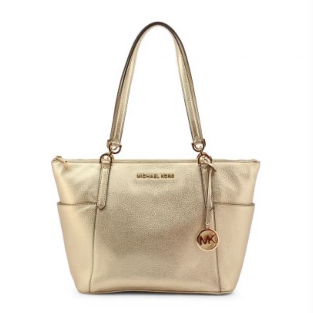 NWT Michael Kors Pebbled Leather Bedford Tote Bag with Zip Closure